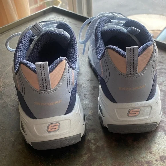 Skechers D’Lites Air Cooled Memory Foam Women's Athletic Shoes. LtBlue&Pink. US8 - Picture 7 of 14